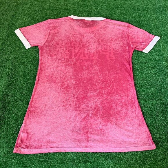 Pink Victoria's Secret Paper Thin Ringer Tee Loungewear Pajama Sleepwear Top S - Picture 10 of 14